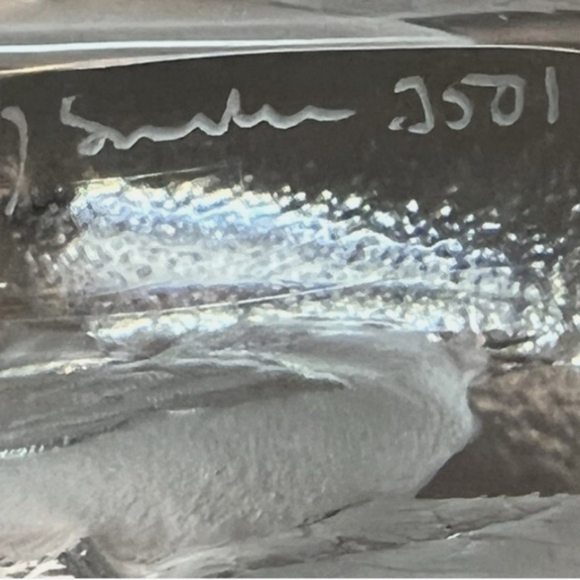 623. MATS JONASSON SWEDEN CRYSTAL ETCHED PAPERWEIGHT - Picture 5 of 5